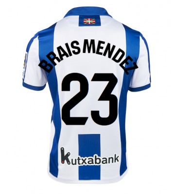 Real Sociedad Brais Mendez #23 Primera Equipación 2024-25 Manga Corta